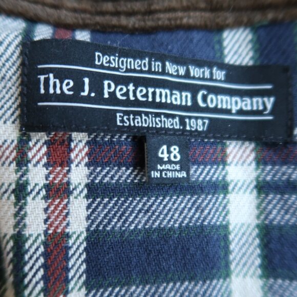 J. Peterman Jacket Men’s XL 48 Field Coat Motorcycle Equestrian ISLE OF MAN - Picture 3 of 12